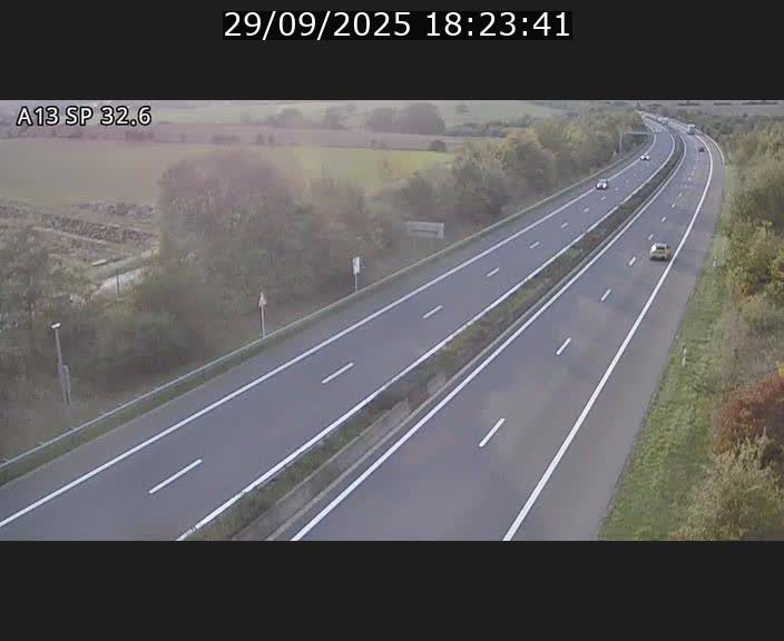 <h2>Webcam info trafic A13 à hauteur de Mondorf-les-bains. Vue orientée vers Altwies</h2>