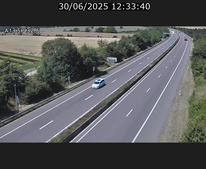 <h2>Webcam info trafic A13 à hauteur de Mondorf-les-bains. Vue orientée vers Altwies</h2>