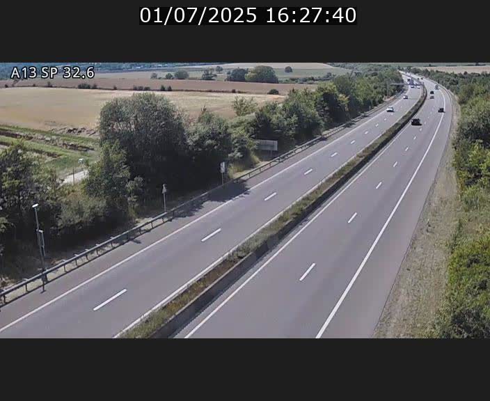 <h2>Webcam info trafic A13 à hauteur de Mondorf-les-bains. Vue orientée vers Altwies</h2>