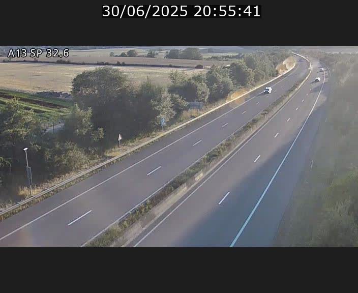 <h2>Webcam info trafic A13 à hauteur de Mondorf-les-bains. Vue orientée vers Altwies</h2>
