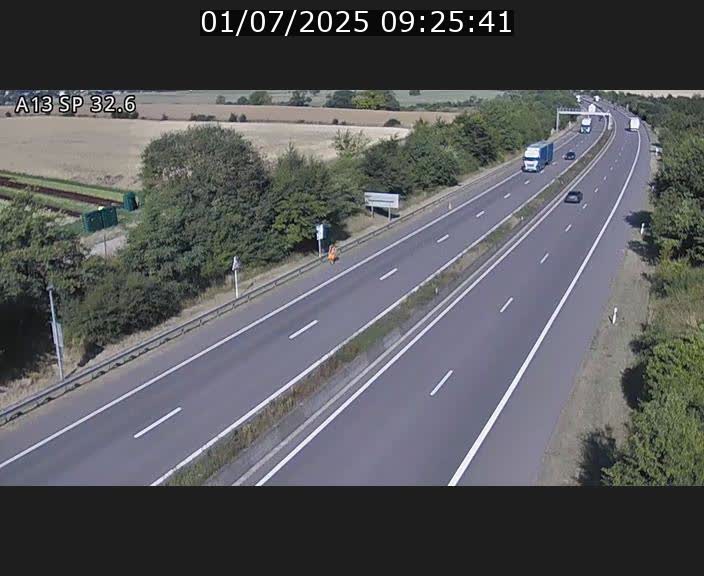 <h2>Webcam info trafic A13 à hauteur de Mondorf-les-bains. Vue orientée vers Altwies</h2>