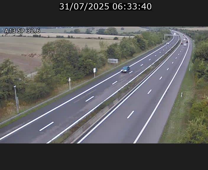<h2>Webcam info trafic A13 à hauteur de Mondorf-les-bains. Vue orientée vers Altwies</h2>