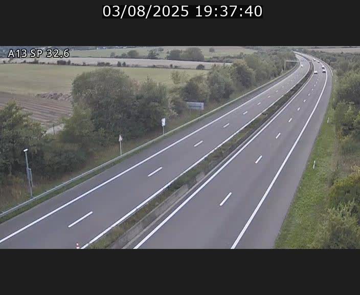 <h2>Webcam info trafic A13 à hauteur de Mondorf-les-bains. Vue orientée vers Altwies</h2>