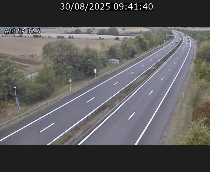 <h2>Webcam info trafic A13 à hauteur de Mondorf-les-bains. Vue orientée vers Altwies</h2>