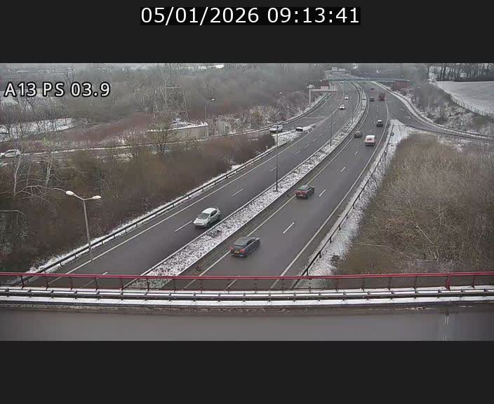 Traffic live webcam Luxembourg Differdange - A13 direction Esch-sur-Alzette - BK 3.9