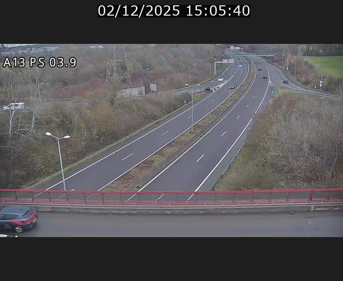 <h2>Traffic live webcam Luxembourg Differdange - A13 direction Esch-sur-Alzette - BK 3.9</h2>