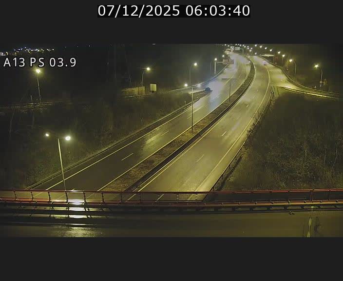 Traffic live webcam Luxembourg Differdange - A13 direction Esch-sur-Alzette - BK 3.9