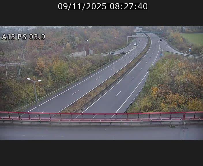 Traffic live webcam Luxembourg Differdange - A13 direction Esch-sur-Alzette - BK 3.9