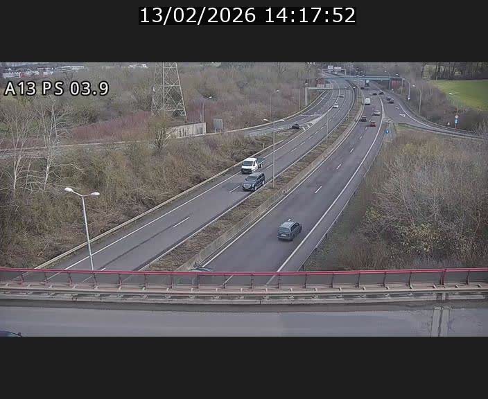 <h2>Traffic live webcam Luxembourg Differdange - A13 direction Esch-sur-Alzette - BK 3.9</h2>