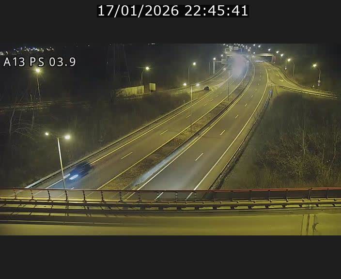 Traffic live webcam Luxembourg Differdange - A13 direction Esch-sur-Alzette - BK 3.9