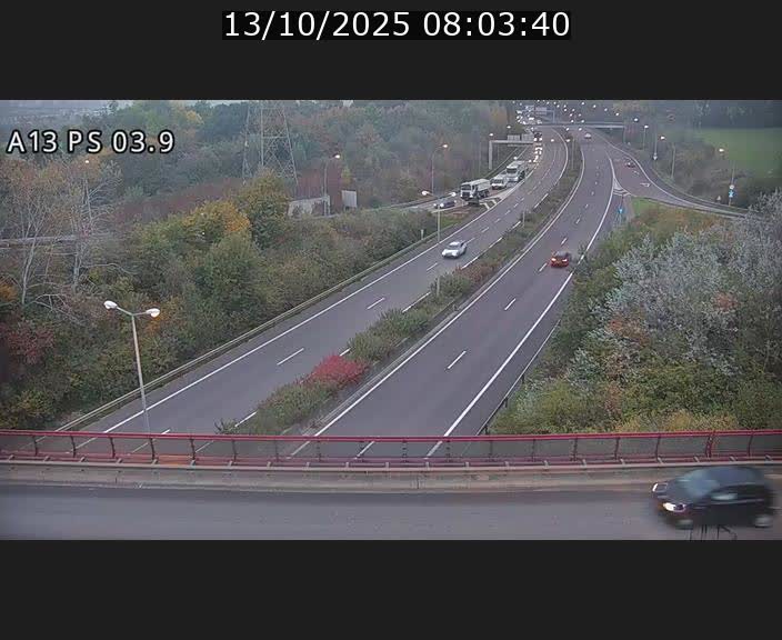 <h2>Traffic live webcam Luxembourg Differdange - A13 direction Esch-sur-Alzette - BK 3.9</h2>