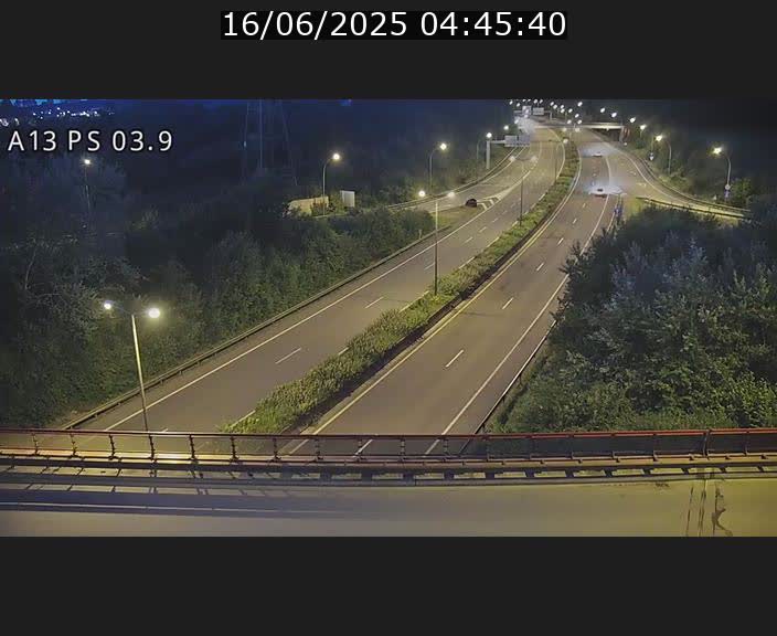 Traffic live webcam Luxembourg Differdange - A13 direction Esch-sur-Alzette - BK 3.9