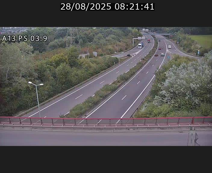 <h2>Traffic live webcam Luxembourg Differdange - A13 direction Esch-sur-Alzette - BK 3.9</h2>