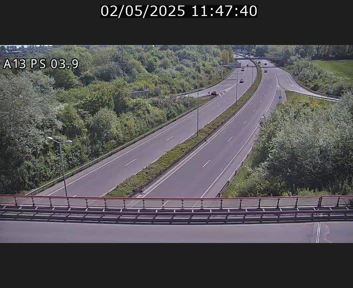 Traffic live webcam Luxembourg Ehlerange - A13 direction Esch-sur-Alzette - BK 6.8