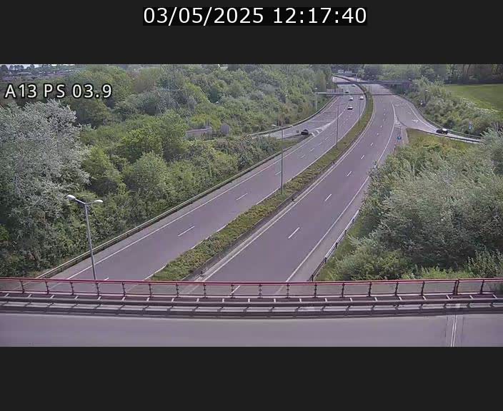 Traffic live webcam Luxembourg Differdange - A13 direction Esch-sur-Alzette - BK 3.9