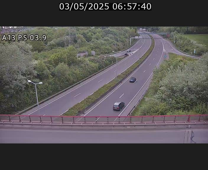 Traffic live webcam Luxembourg Ehlerange - A13 direction Esch-sur-Alzette - BK 6.8
