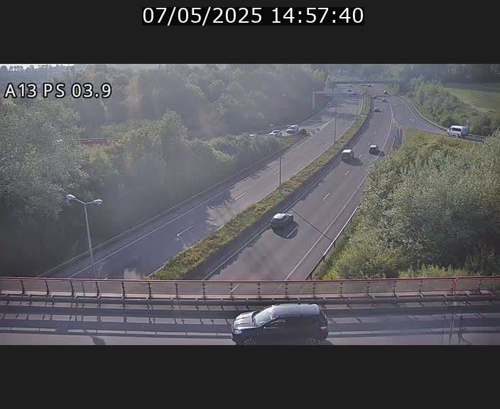 Traffic live webcam Luxembourg Ehlerange - A13 direction Esch-sur-Alzette - BK 6.8