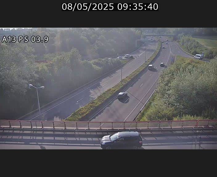 Traffic live webcam Luxembourg Ehlerange - A13 direction Esch-sur-Alzette - BK 6.8