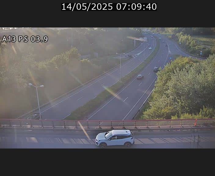 Traffic live webcam Luxembourg Ehlerange - A13 direction Esch-sur-Alzette - BK 6.8