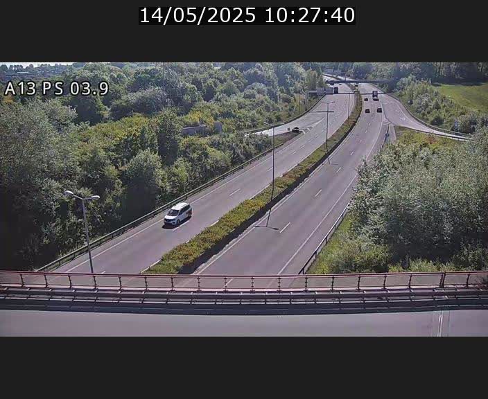 Traffic live webcam Luxembourg Ehlerange - A13 direction Esch-sur-Alzette - BK 6.8