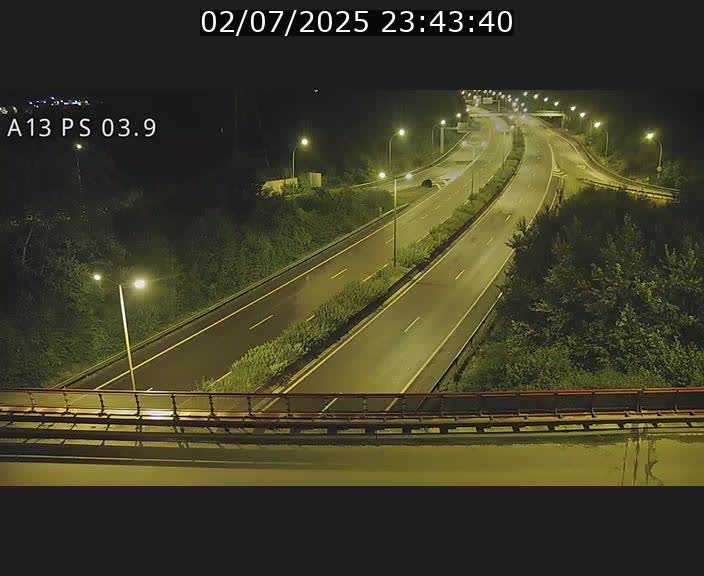 Traffic live webcam Luxembourg Differdange - A13 direction Esch-sur-Alzette - BK 3.9