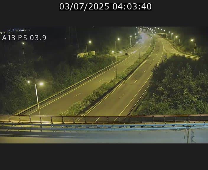 Traffic live webcam Luxembourg Differdange - A13 direction Esch-sur-Alzette - BK 3.9