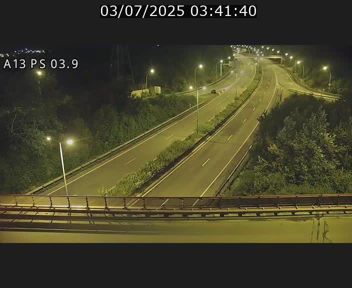 Traffic live webcam Luxembourg Ehlerange - A13 direction Esch-sur-Alzette - BK 6.8