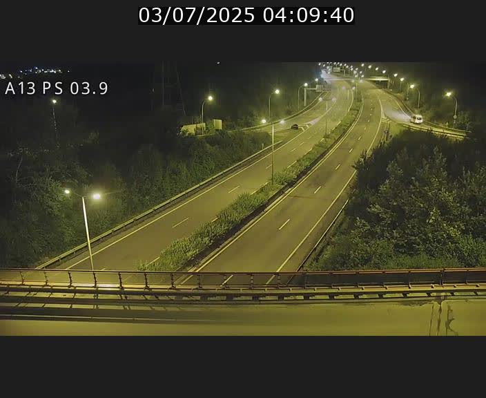 Traffic live webcam Luxembourg Differdange - A13 direction Esch-sur-Alzette - BK 3.9