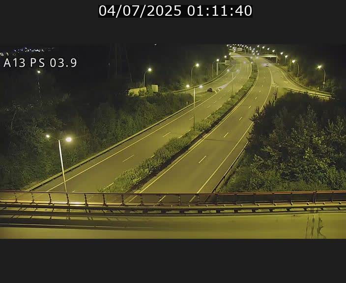 Traffic live webcam Luxembourg Differdange - A13 direction Esch-sur-Alzette - BK 3.9