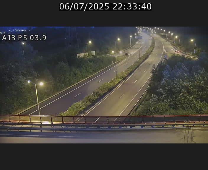 Traffic live webcam Luxembourg Ehlerange - A13 direction Esch-sur-Alzette - BK 6.8