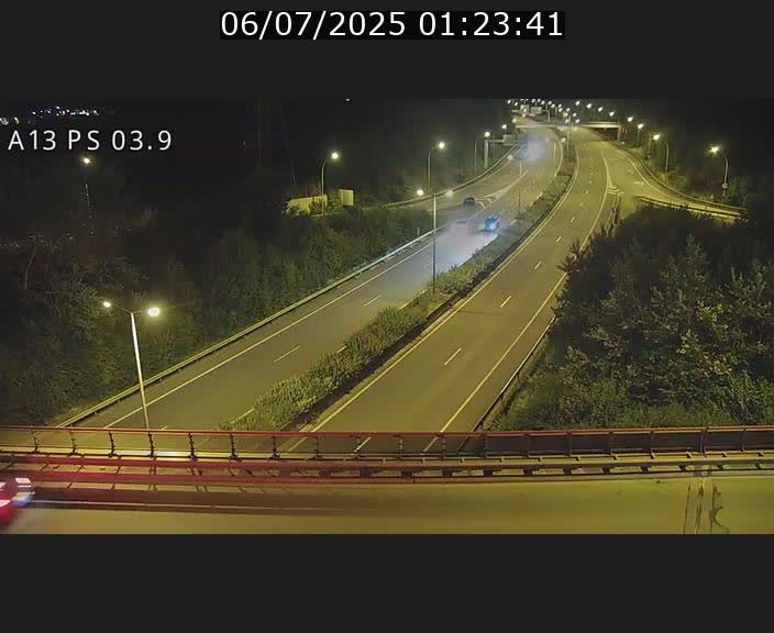 Traffic live webcam Luxembourg Differdange - A13 direction Esch-sur-Alzette - BK 3.9
