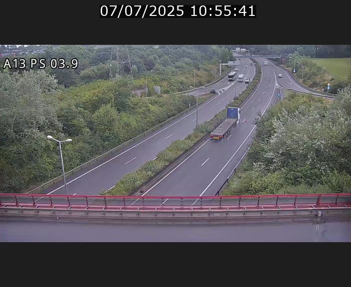 Traffic live webcam Luxembourg Differdange - A13 direction Esch-sur-Alzette - BK 3.9