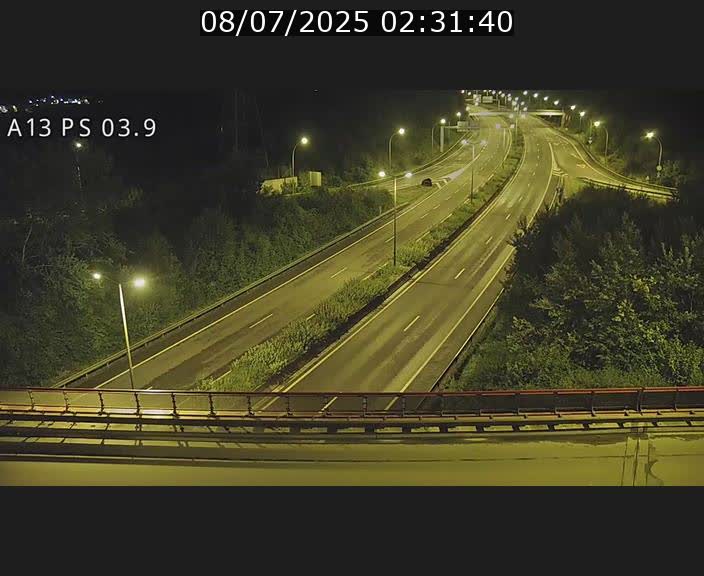 Traffic live webcam Luxembourg Ehlerange - A13 direction Esch-sur-Alzette - BK 6.8