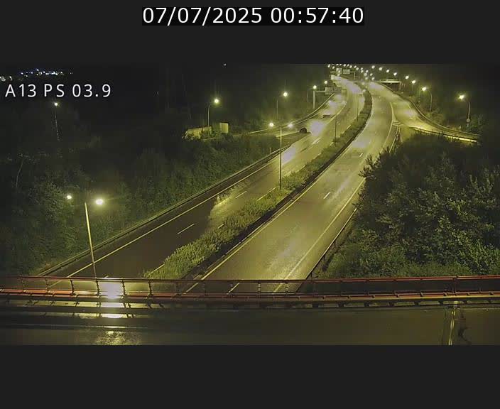 Traffic live webcam Luxembourg Ehlerange - A13 direction Esch-sur-Alzette - BK 6.8