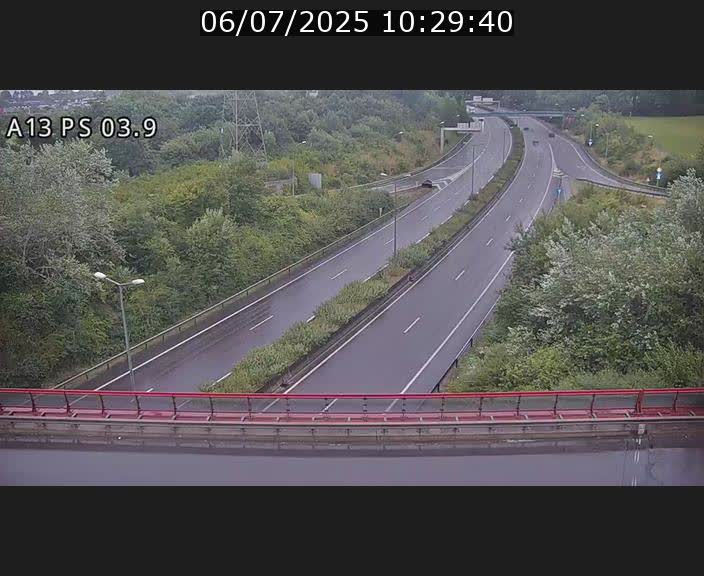 Traffic live webcam Luxembourg Differdange - A13 direction Esch-sur-Alzette - BK 3.9