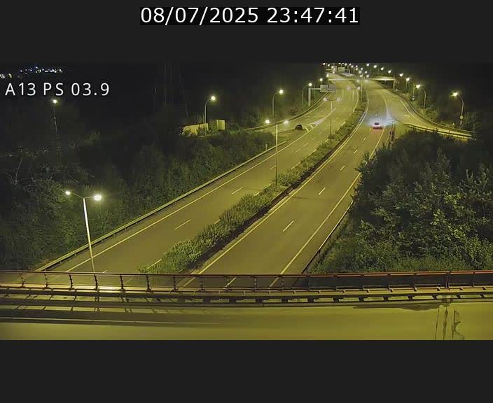 Traffic live webcam Luxembourg Differdange - A13 direction Esch-sur-Alzette - BK 3.9