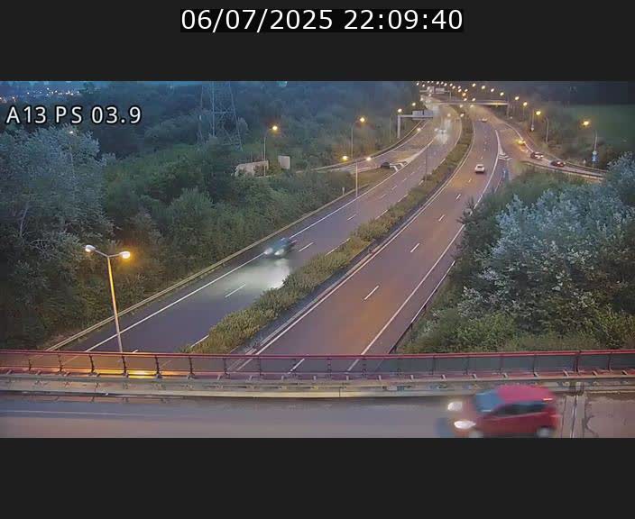 Traffic live webcam Luxembourg Ehlerange - A13 direction Esch-sur-Alzette - BK 6.8