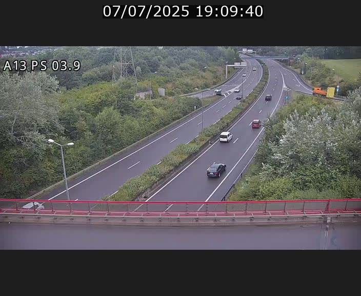 Traffic live webcam Luxembourg Differdange - A13 direction Esch-sur-Alzette - BK 3.9