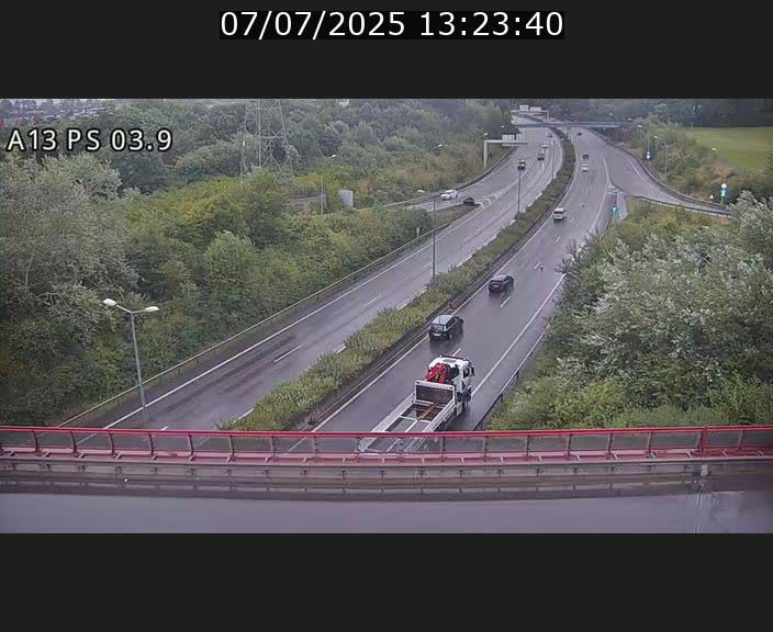 Traffic live webcam Luxembourg Ehlerange - A13 direction Esch-sur-Alzette - BK 6.8