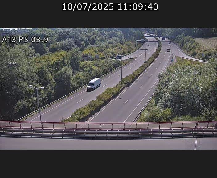 Traffic live webcam Luxembourg Differdange - A13 direction Esch-sur-Alzette - BK 3.9