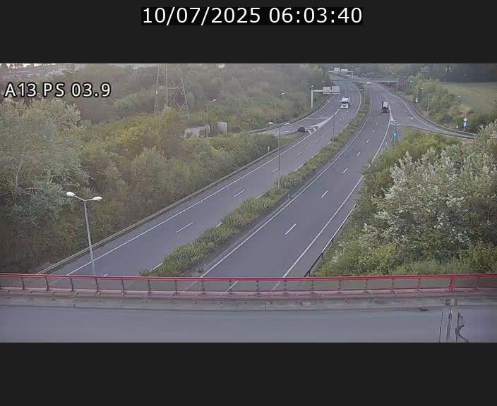 Traffic live webcam Luxembourg Differdange - A13 direction Esch-sur-Alzette - BK 3.9