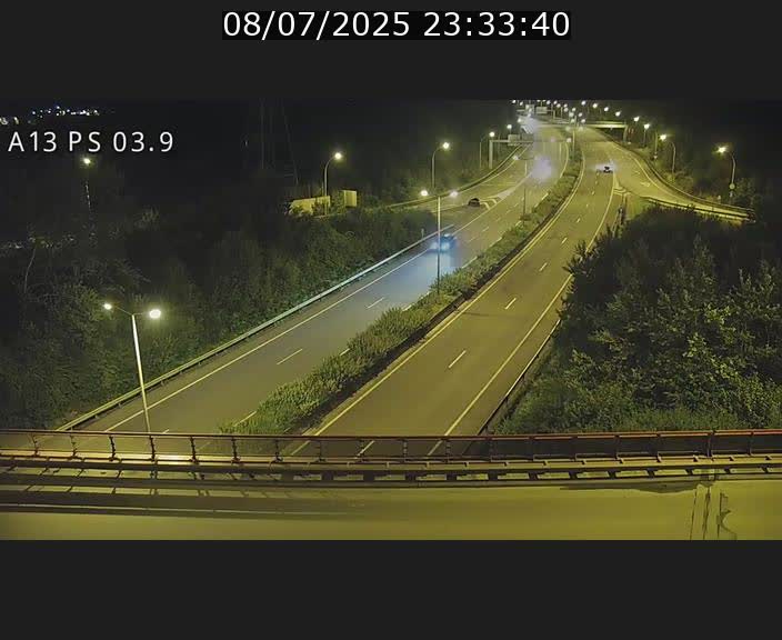 Traffic live webcam Luxembourg Ehlerange - A13 direction Esch-sur-Alzette - BK 6.8