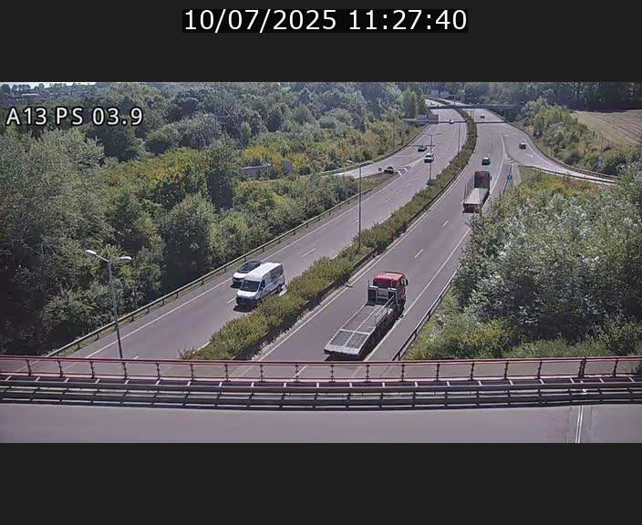 Traffic live webcam Luxembourg Ehlerange - A13 direction Esch-sur-Alzette - BK 6.8