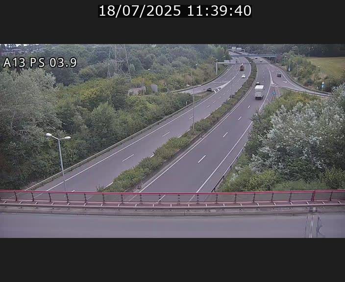 Traffic live webcam Luxembourg Differdange - A13 direction Esch-sur-Alzette - BK 3.9