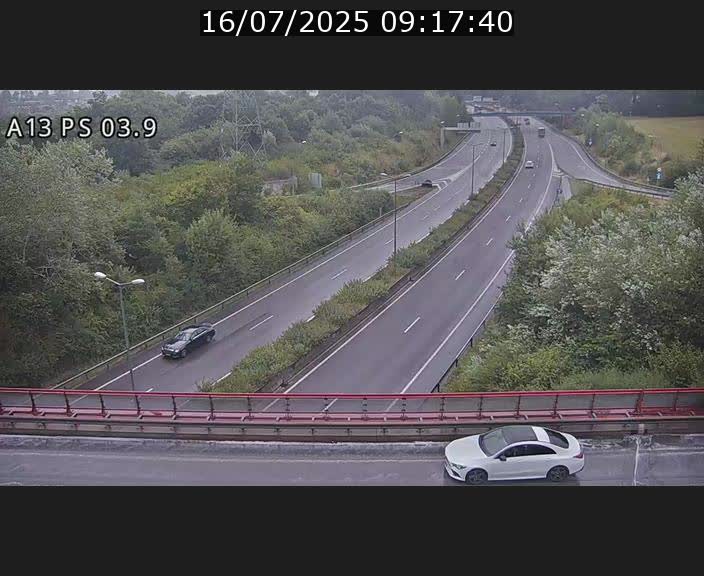 Traffic live webcam Luxembourg Ehlerange - A13 direction Esch-sur-Alzette - BK 6.8