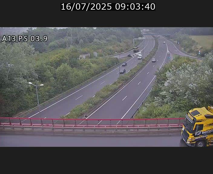 Traffic live webcam Luxembourg Ehlerange - A13 direction Esch-sur-Alzette - BK 6.8