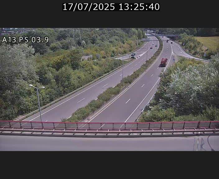 Traffic live webcam Luxembourg Differdange - A13 direction Esch-sur-Alzette - BK 3.9