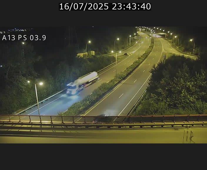 Traffic live webcam Luxembourg Ehlerange - A13 direction Esch-sur-Alzette - BK 6.8