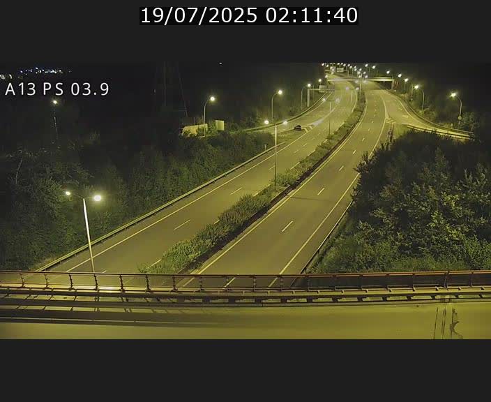 Traffic live webcam Luxembourg Differdange - A13 direction Esch-sur-Alzette - BK 3.9