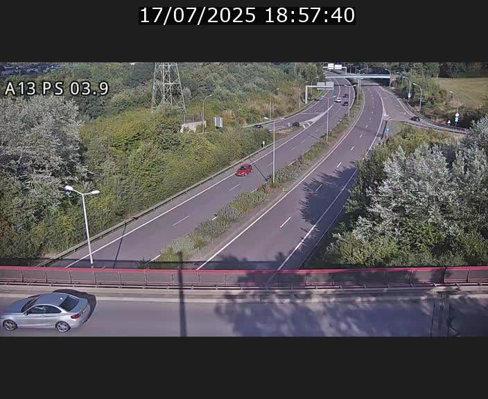 Traffic live webcam Luxembourg Ehlerange - A13 direction Esch-sur-Alzette - BK 6.8